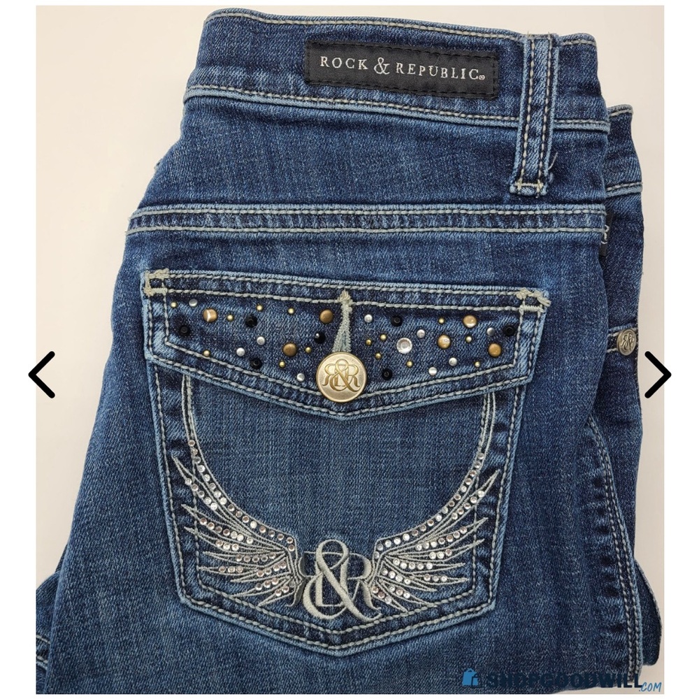 Rock & Republic Women's Blue Jeans Sz 10